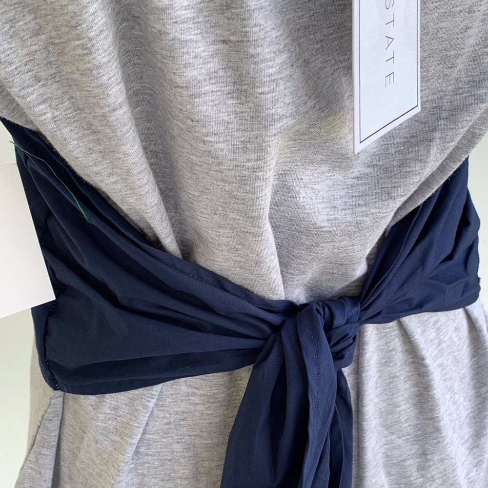 1 STATE RUFFLE TIE BACK T SHIRT - Picture 5 of 6